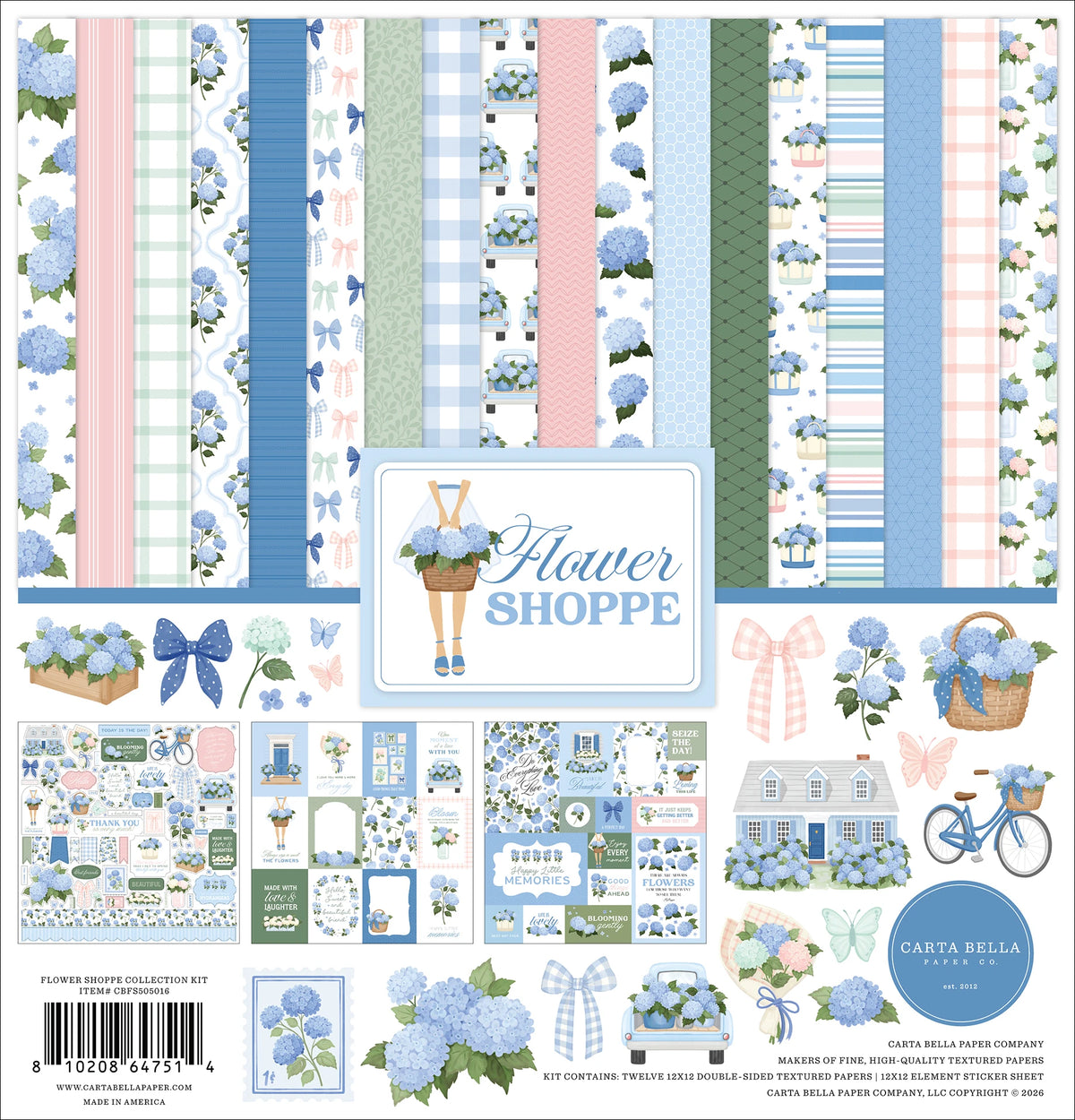 Flower Shoppe collection kit de Carta Bella