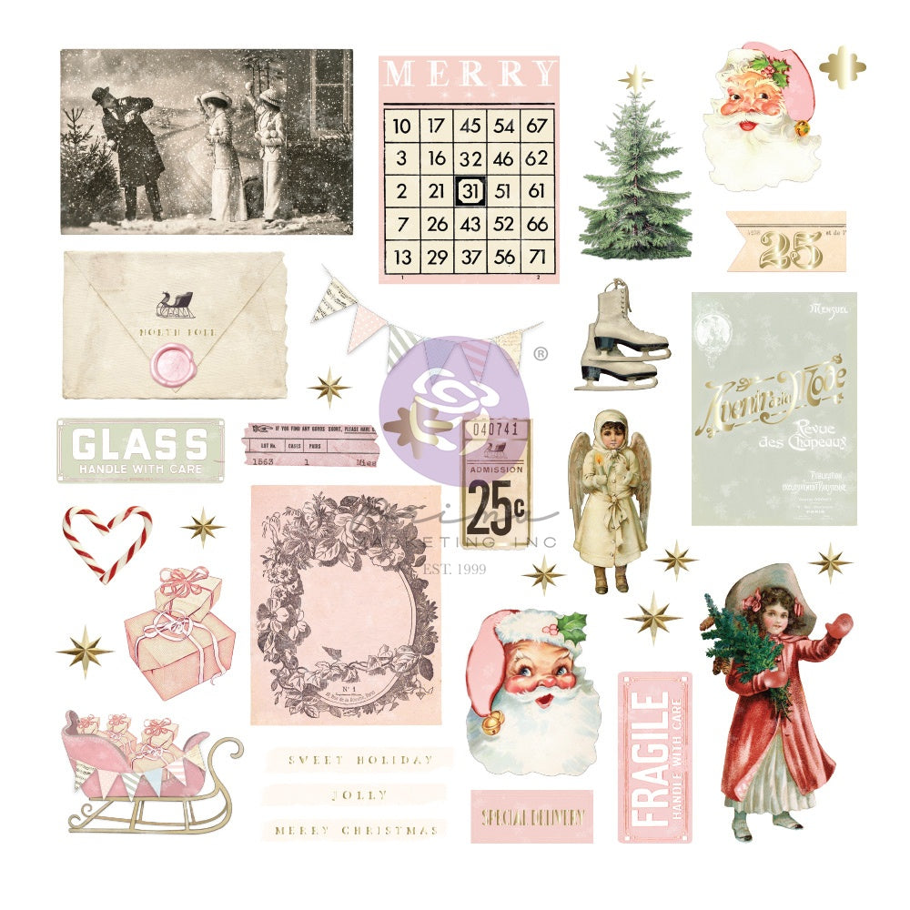 Christmas Market By Frank Garcia Cardstock Ephemera 64/Pkg - Festive