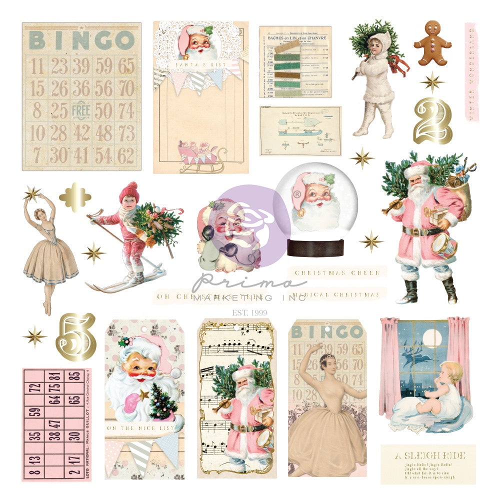 Christmas Market By Frank Garcia Cardstock Ephemera 58/Pkg - Joyful