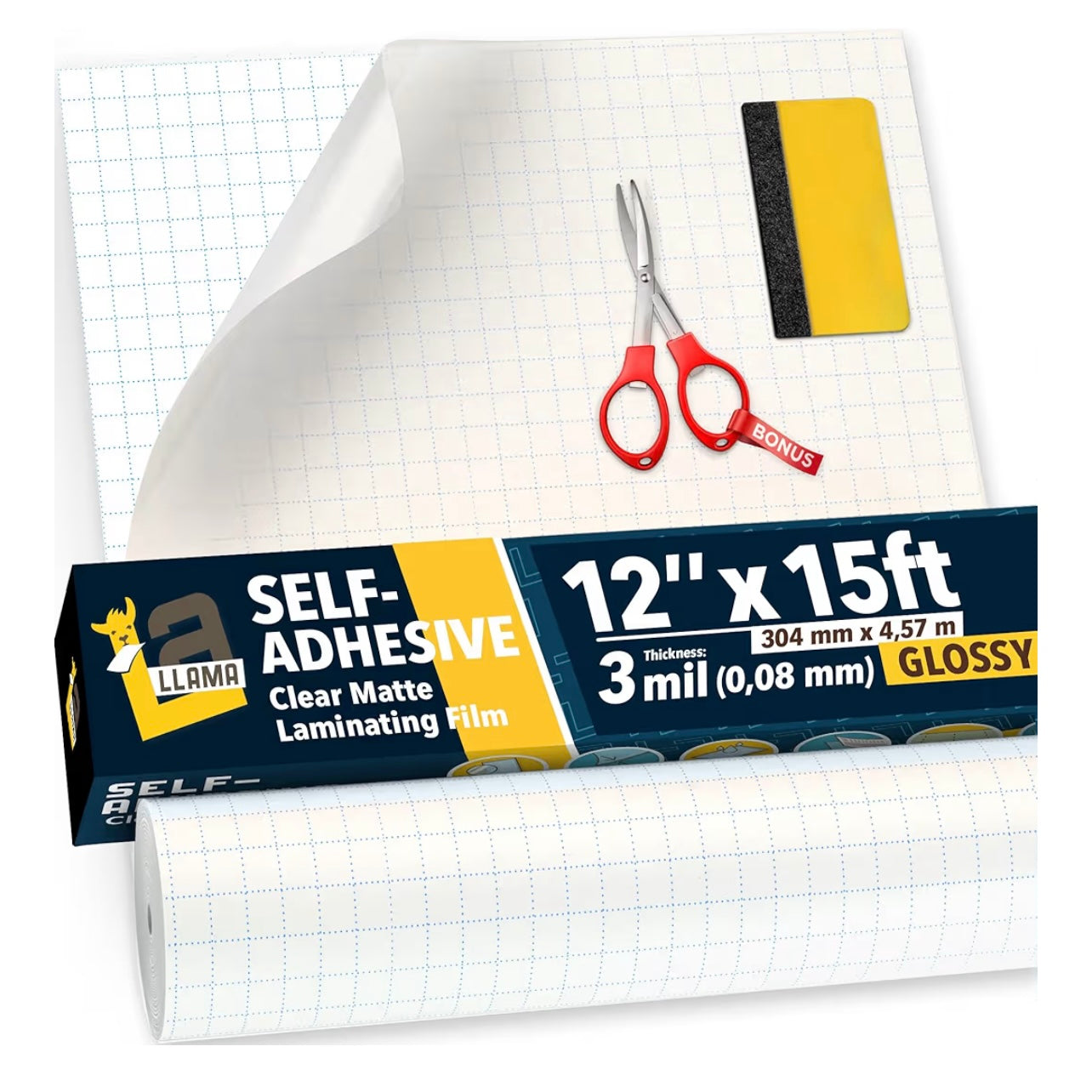 La Llama self-adhesive laminating film Glossy - 3mil