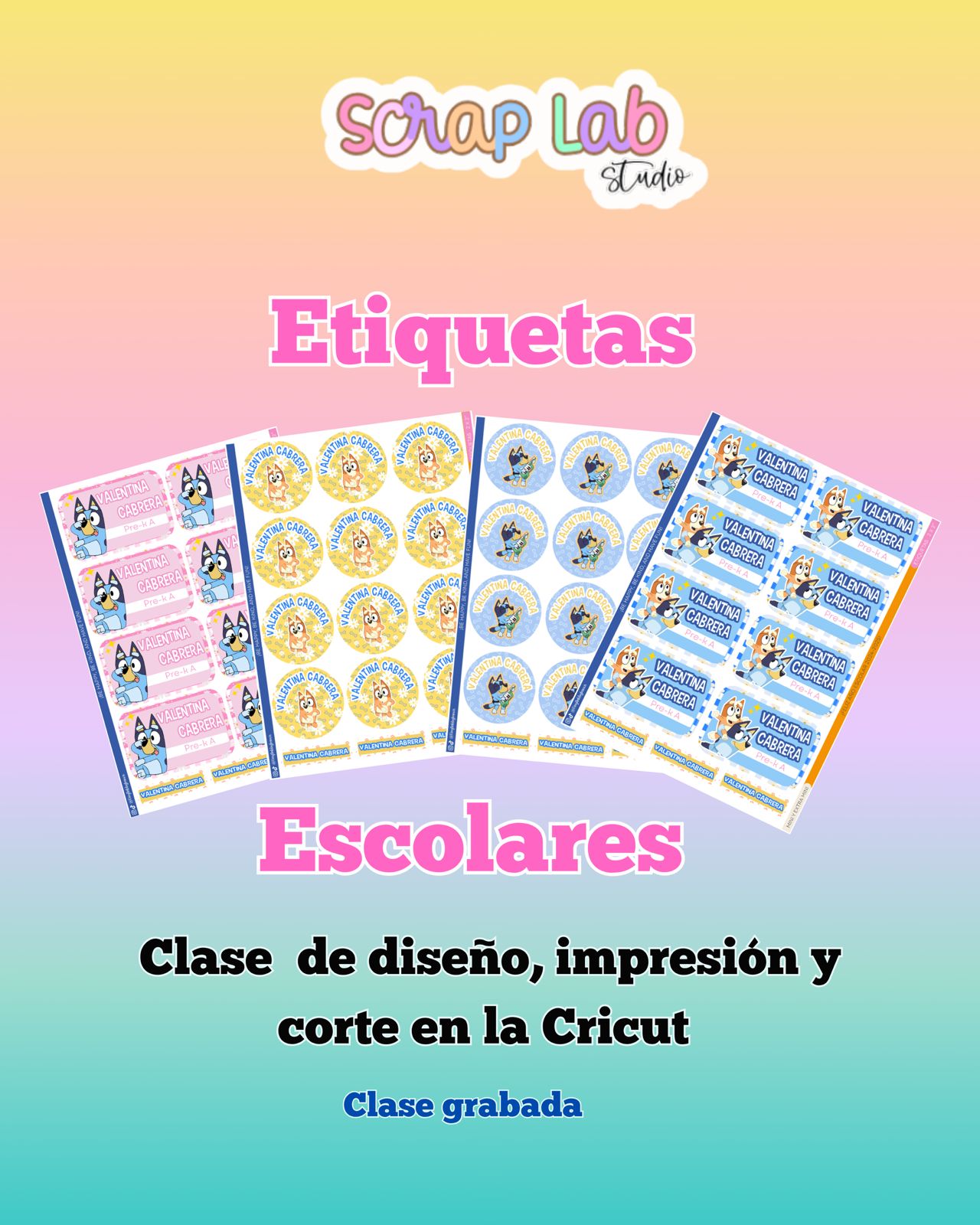Taller Etiquetas Escolares