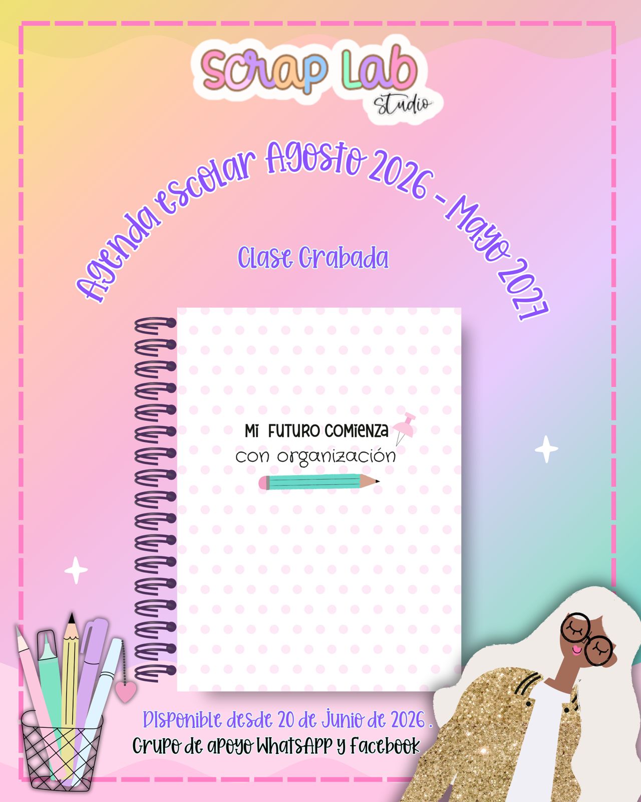 Taller Agenda Escolar - clase grabado