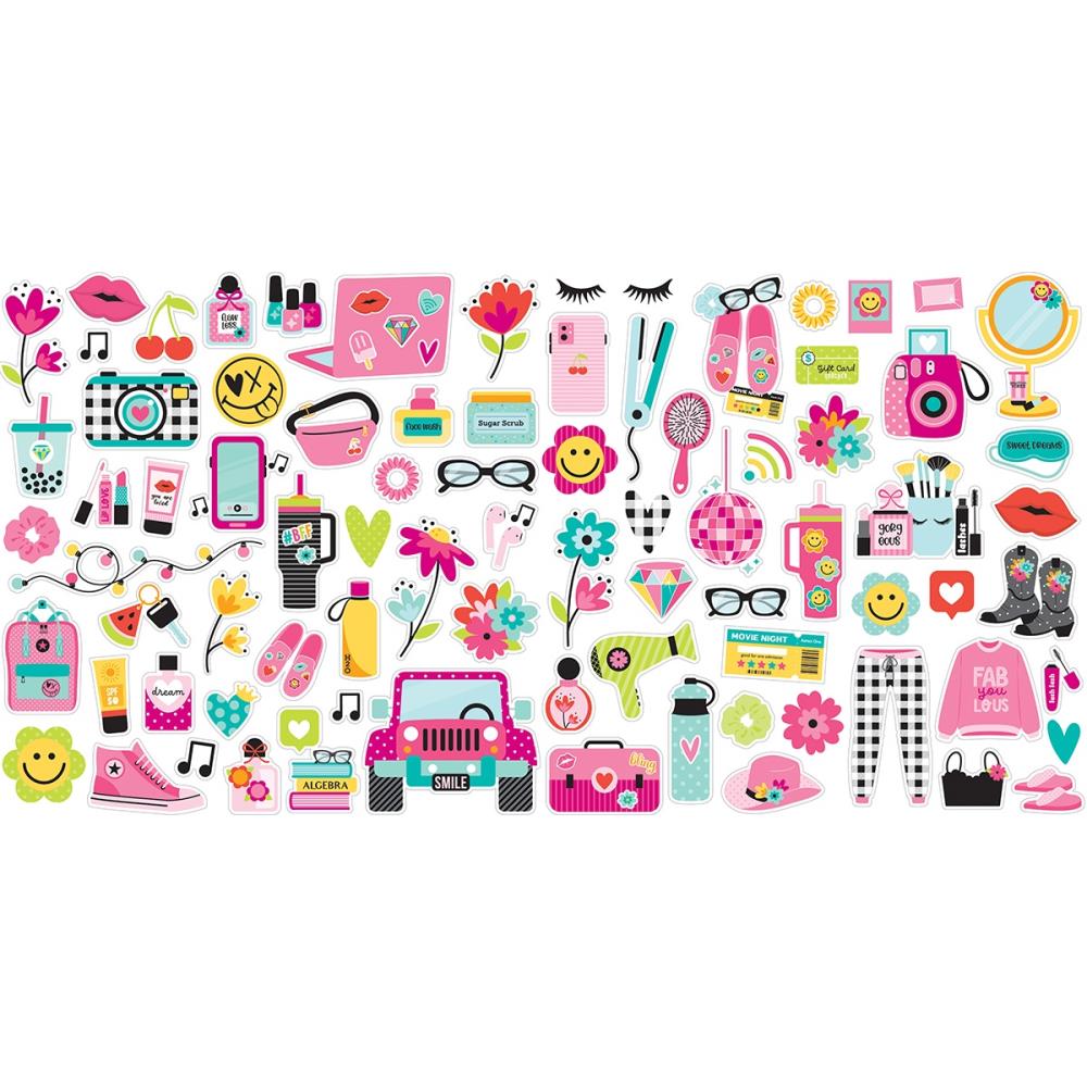 Bella Blvd Cardstock Ephemera Icons Teen Vibe Caitlyn