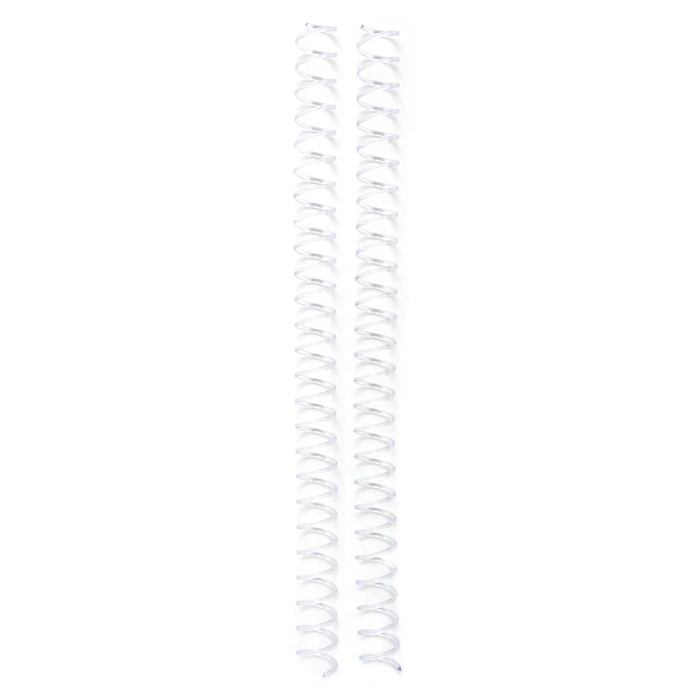 We R Memory Keepers Cinch Spiral Wires 4/Pkg - Clear 5/8"