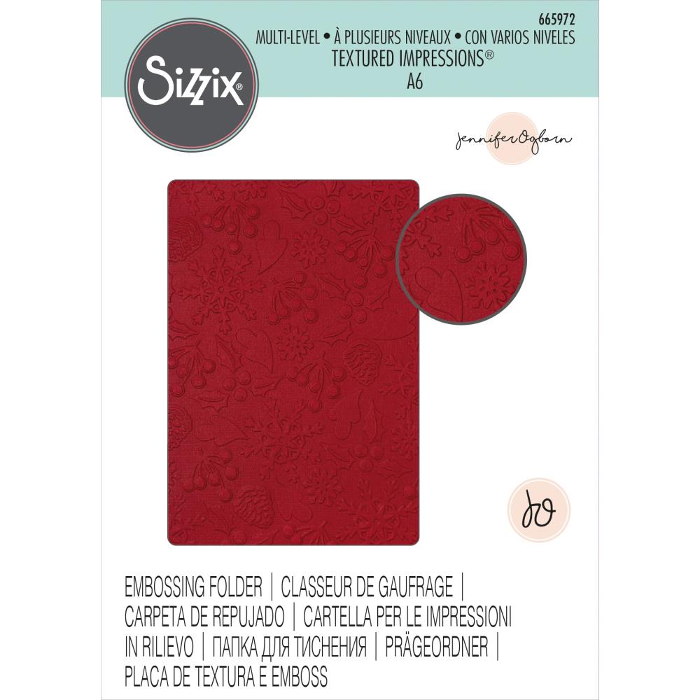 Sizzix Multi-Level Textured Impressions By Jennifer Ogborn - Winter Pattern