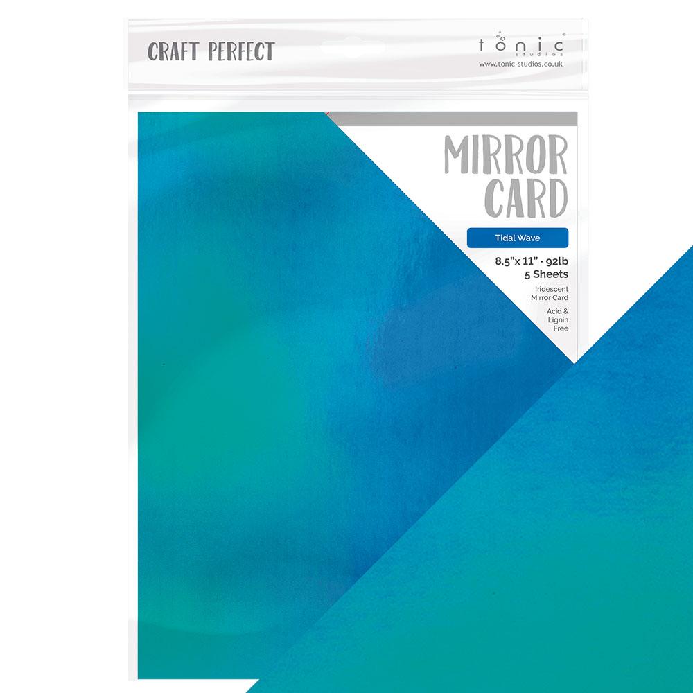 Craft Perfect Iridescent Mirror Card - Tidal Wave (5/pack)