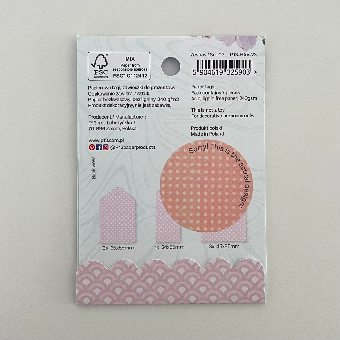 Have Fun Double-Sided Cardstock Tags 7/Pkg
