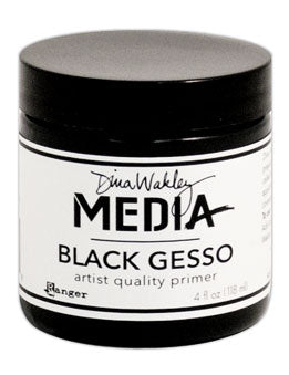 Dina Wakley Media Black Gesso - Large Jar