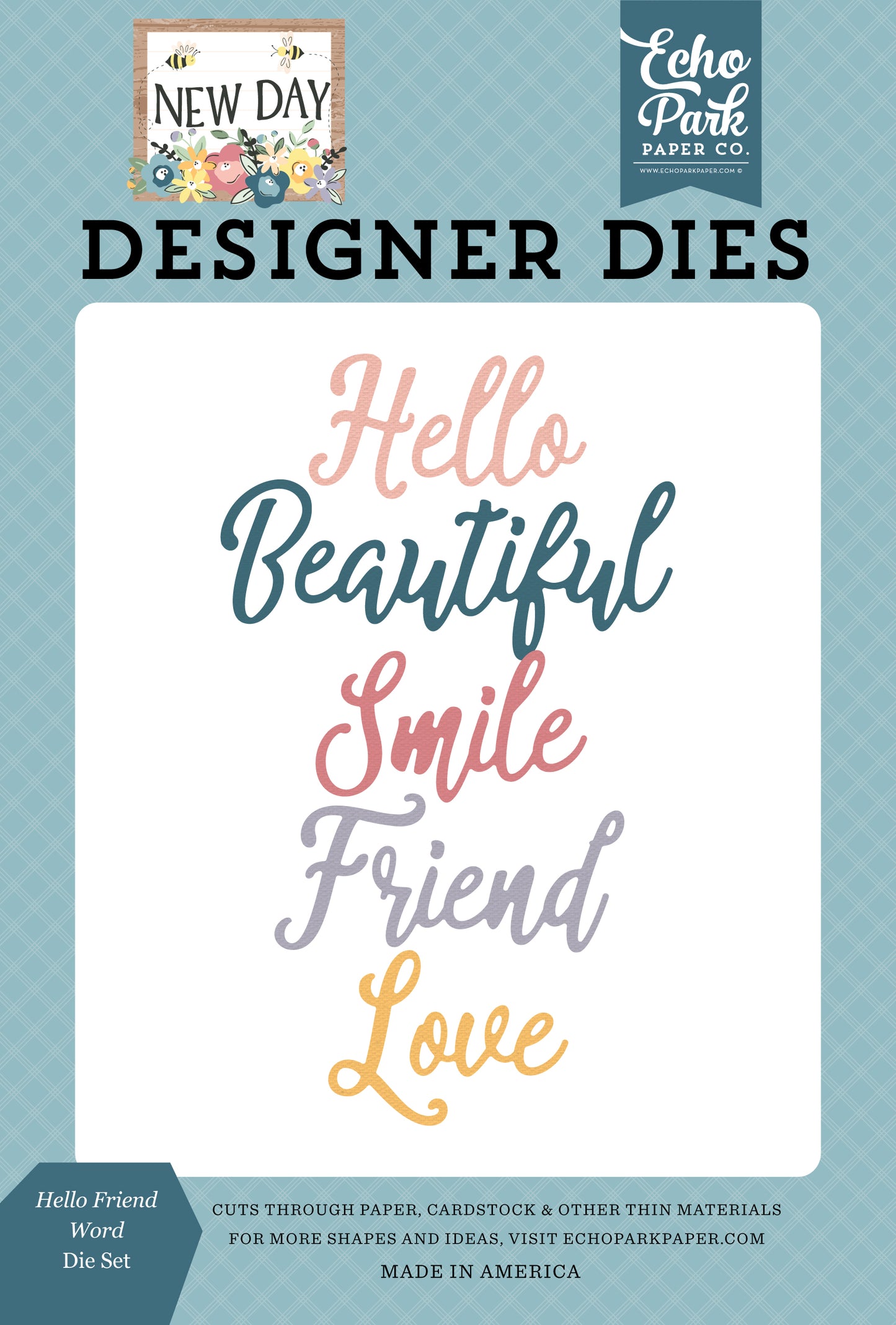 Hello Friend Word Die Set