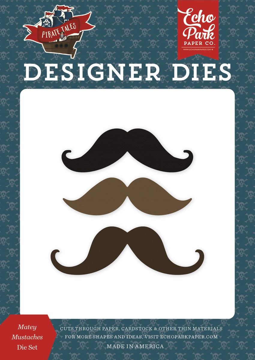 Matey Mustaches Die Set