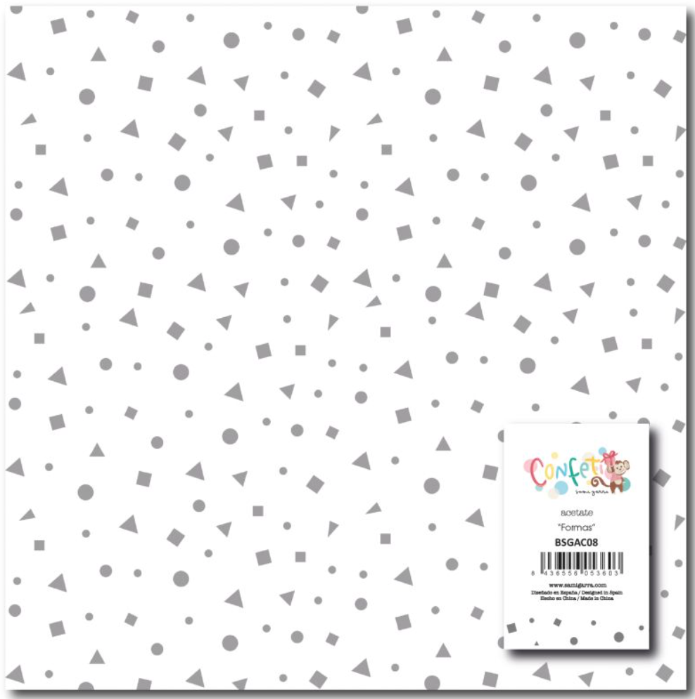 Confeti - Acetato Formas Geométricas