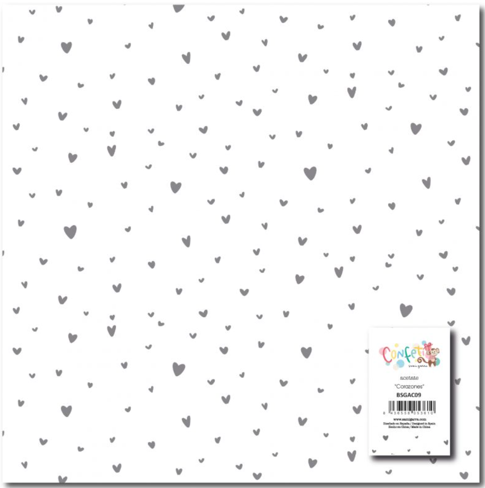 Confeti - Acetato Corazones