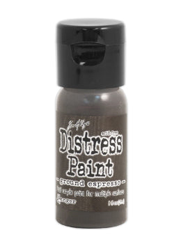 Distress Paint Flip Top - Ground Espresso