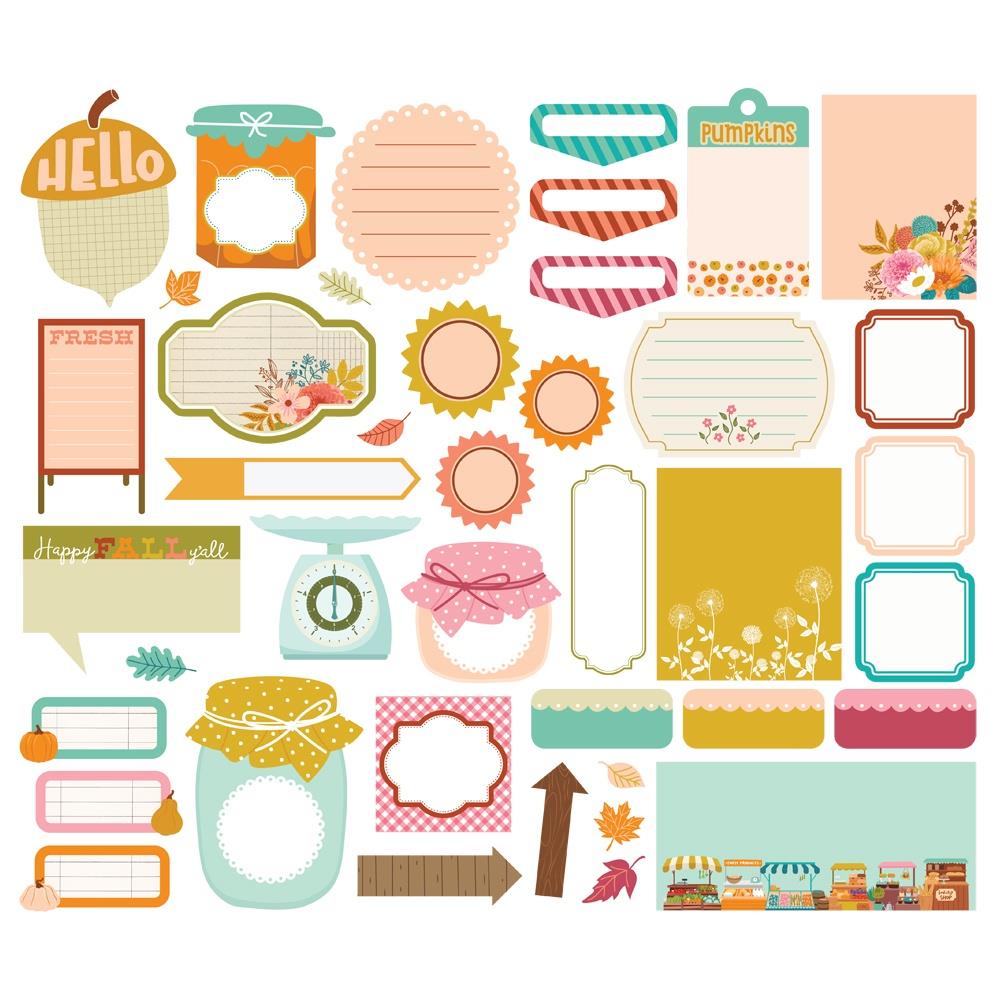 **PRE-ORDEN** Harvest Market - Journal Bits Die Cuts (41 pieces)