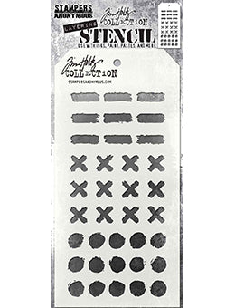 Tim Holtz Layering Stencil - Markings