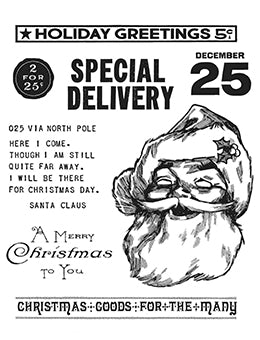 Tim Holtz Stamp Set - Jolly Santa