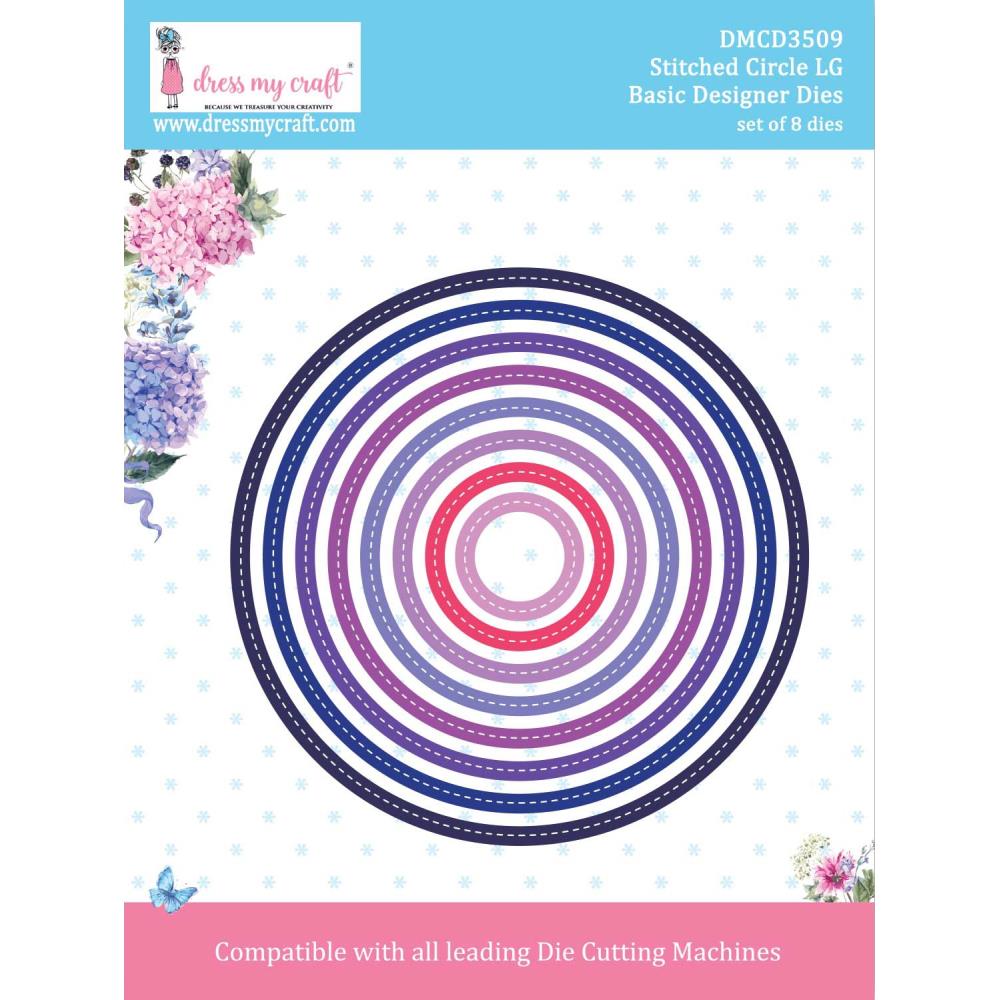 Dress My Craft Basic Designer Dies - Large Stitched Circles