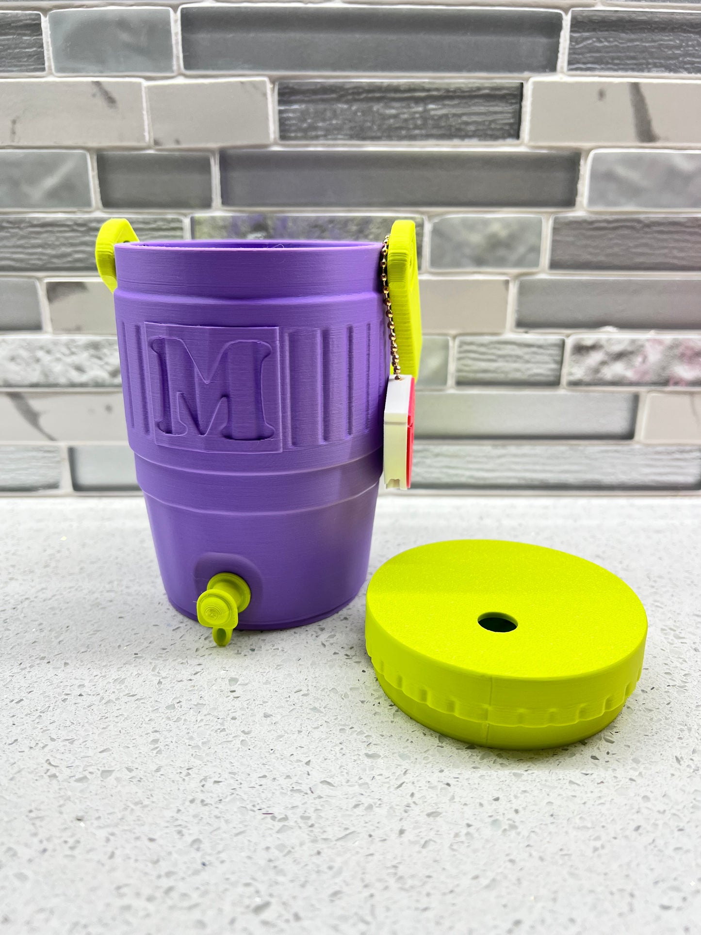 Can coozie drink holder with gems- impreso en 3D
