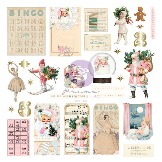 Christmas Market By Frank Garcia Cardstock Ephemera 58/Pkg - Joyful