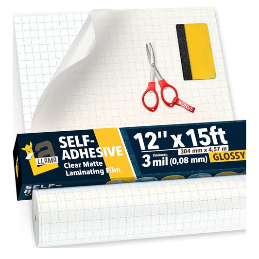 La Llama self-adhesive laminating film Glossy - 3mil