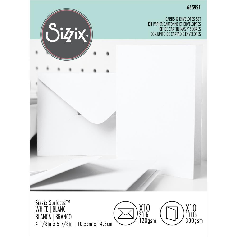 Sizzix Surfacez Card & Envelope Pack A6 10/Pkg