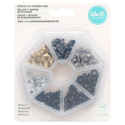 WR Eyelets and Case (141 piece) Metallic