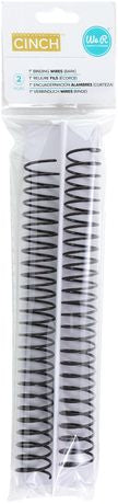 We R Cinch Spiral 1"X12" 2/Pkg - Black