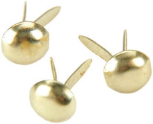 Load image into Gallery viewer, Creative Impressions Mini Metal Paper Fasteners 3mm 100/Pkg - Round/Gold
