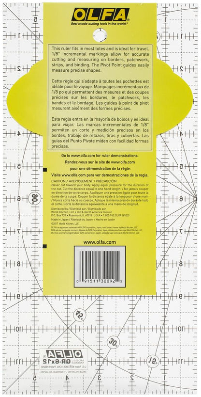 OLFA Frosted Advantage Non-Slip Ruler "The Traveler"