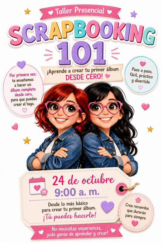 Taller presencial Scrapbooking 101