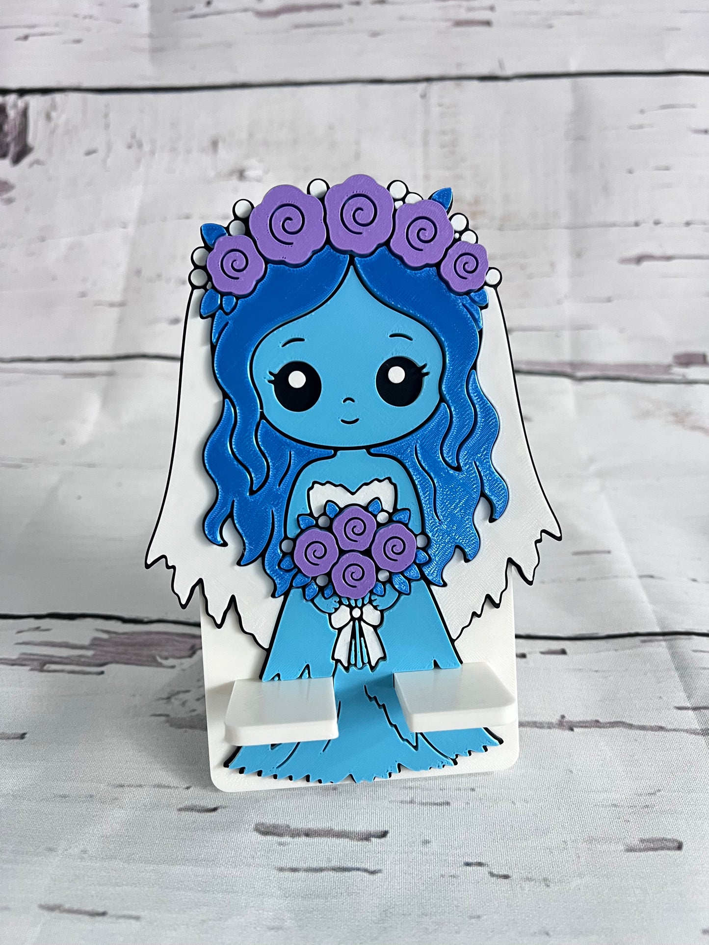 Halloween bride phone holder