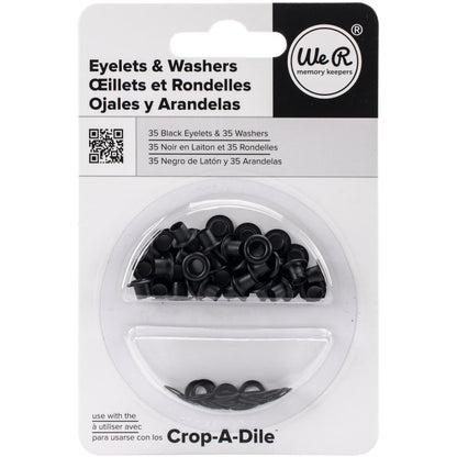WR 3/16 Eyelets and Washers (70 piece) Black