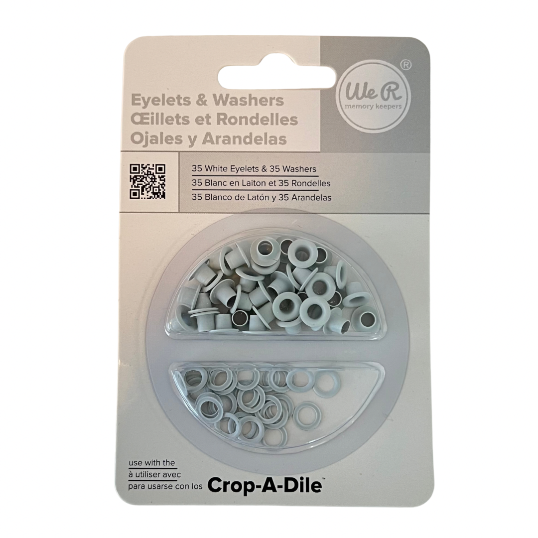 WR 3/16 Eyelets and Washers (70 piece) White