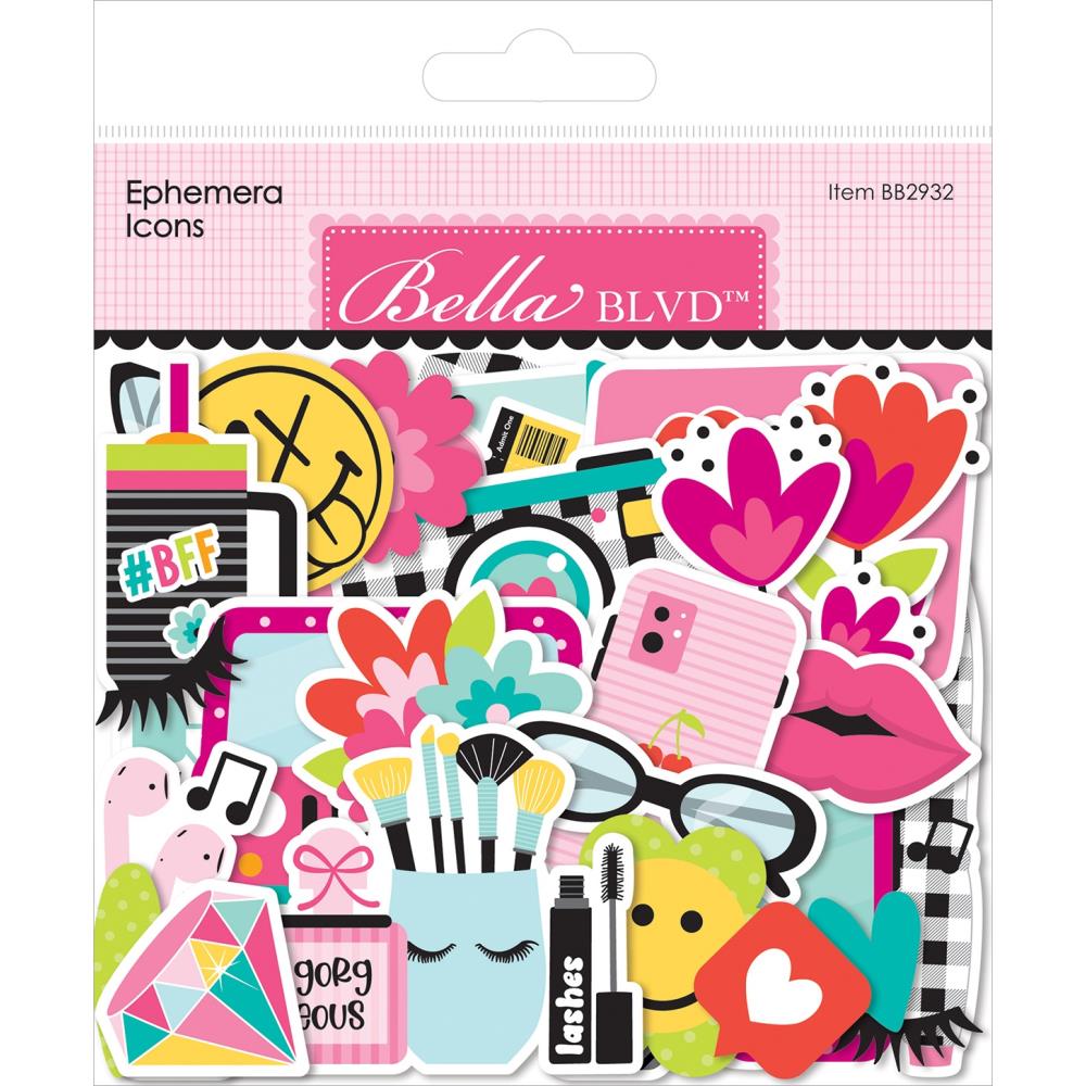 Bella Blvd Cardstock Ephemera Icons Teen Vibe Caitlyn
