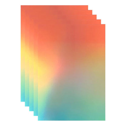 Craft Perfect Ombre Iridescent Mirror Cardstock 8.5"X11" - Blushing Mermaid (5 sheets)