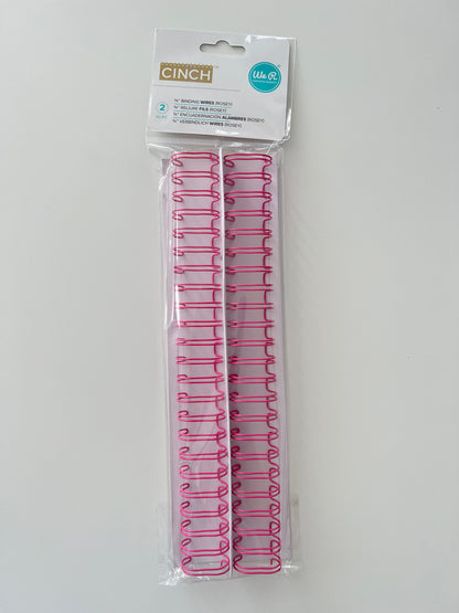 Cinch Wires 3/4" - Rose - 2/Pkg