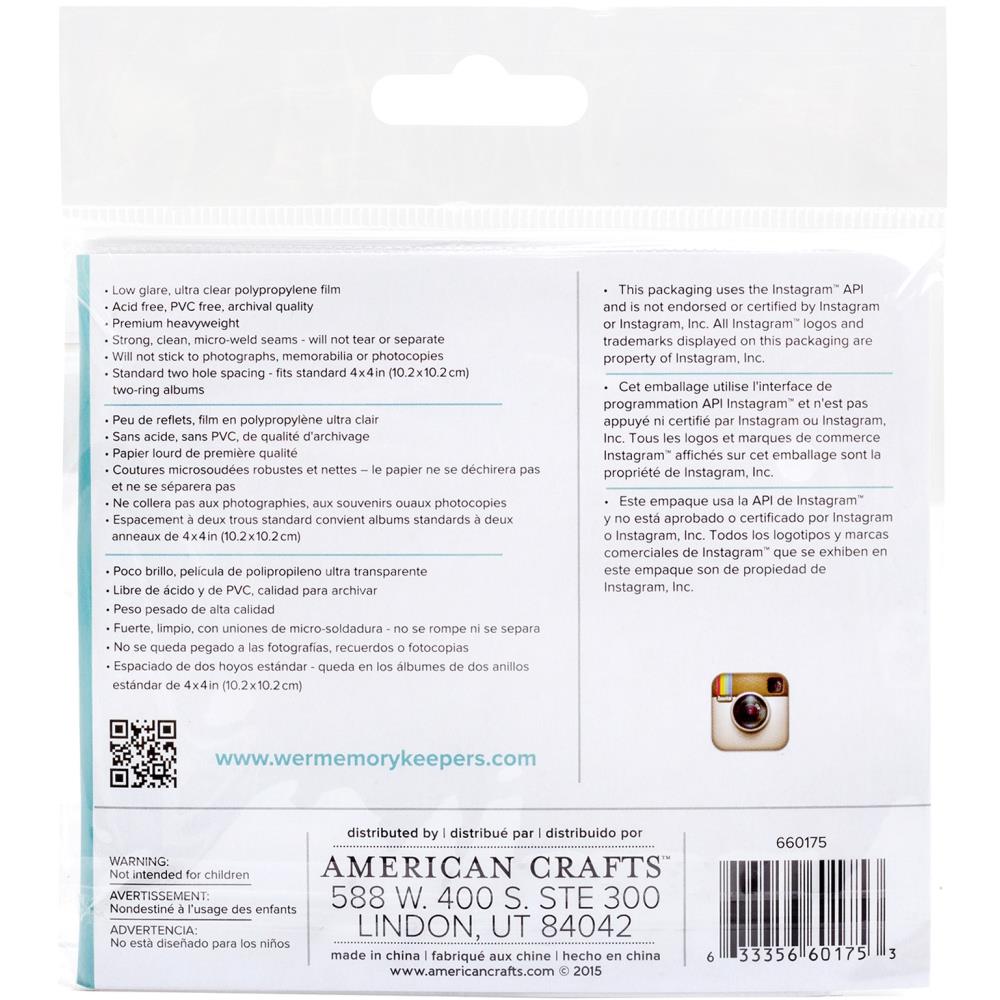 We R Instagram Photo Sleeves 10/Pkg