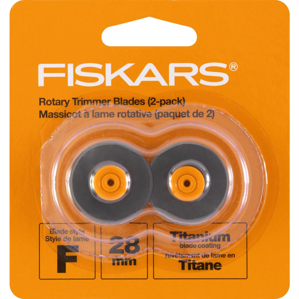 Fiskars Rotary Trimmer Titanium Blades 2/Pkg