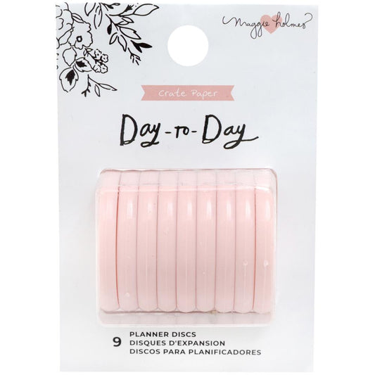 Maggie Holmes Day-To-Day Planner Discs 1.5" 9/Pkg - Blush