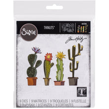 Load image into Gallery viewer, Sizzix Thinlits Dies By Tim Holtz 9/Pkg - Funky Cactus
