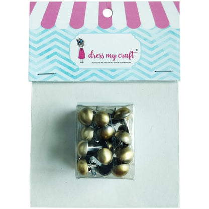 Dress My Craft Brads 9mm 30/Pkg - Antique Bronze