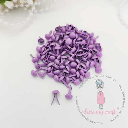 Dress My Craft Mini Brads 100/Pkg - Mauve
