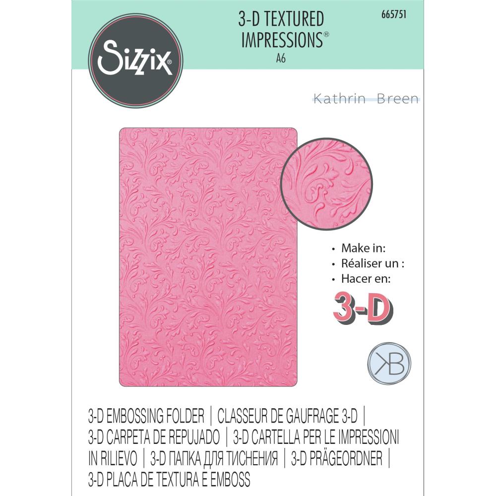 Sizzix 3D Textured Impressions - Floral Scrolls