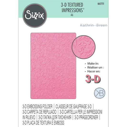 Sizzix 3D Textured Impressions - Floral Scrolls