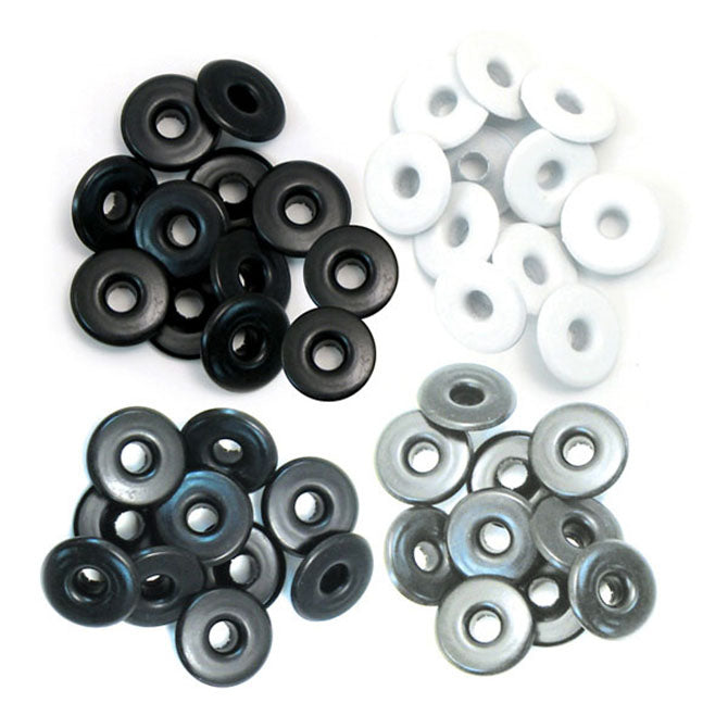 WR Wide Eyelets (32 piece) Gray