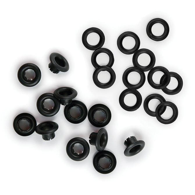 WR 3/16 Eyelets and Washers (70 piece) Black