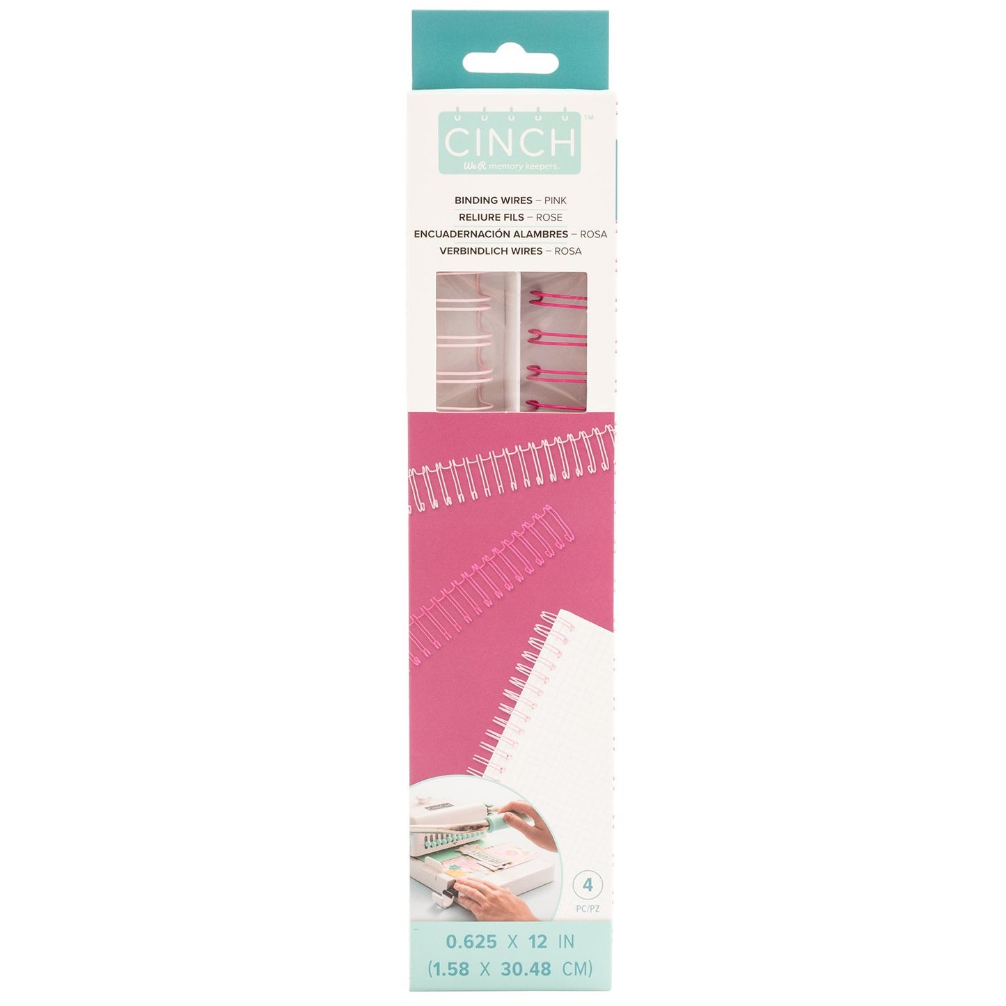 WR Cinch Wire 5/8 - Pink (4 piece)