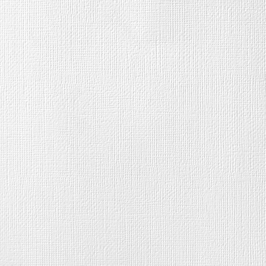 AC 12x12 Weave Cardstock - White