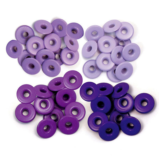 WR Wide Eyelets (32 piece) Purple