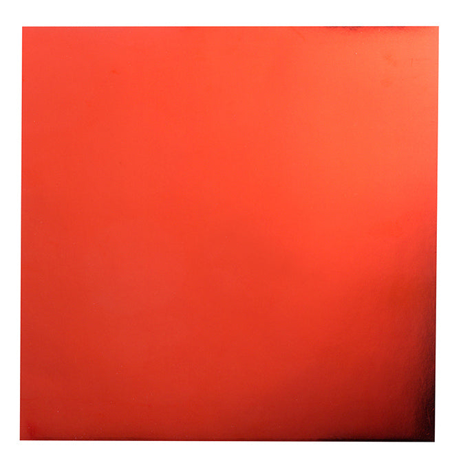 Bazzill 12x12 Foil Cardstock - Red - Pkg of 1/5/10/15 sheets